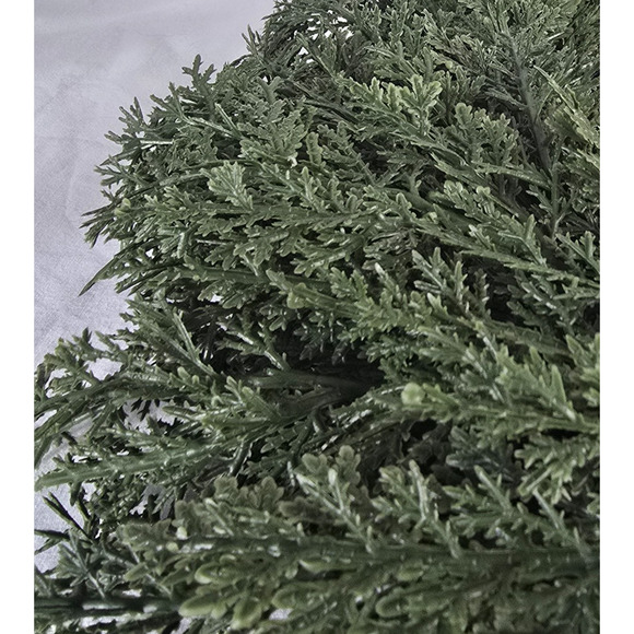 Artifical Pine Wreath Green with White Bow 20" New - Picture 3 of 7
